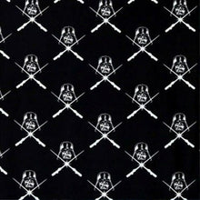 Load image into Gallery viewer, Glow in the Dark Star Wars Darth Vader Black Fabric Unisex Medical Surgical Scrub Caps Men & Women Tie Back and Bouffant Hat Styles