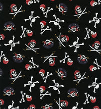 Load image into Gallery viewer, Jolly Roger Pirates Skeleton Skull Nurse Medical Scrub Top Unisex Style for Men & Women