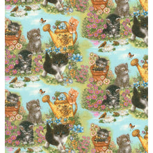 Load image into Gallery viewer, Adorable Kittens Playing the Garden Nurse Medical Scrub Top Shirt Unisex Style for Men & Women
