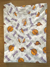 Load image into Gallery viewer, Basketball Los Angeles Lakers Medical Scrub Top Unisex Relaxed Style Men's Scrub Top Women's Scrub Top