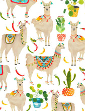 Load image into Gallery viewer, Medical Scrub Top Llama Cactus Chilis Unisex Relaxed Fit Style for Men & Women