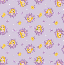 Load image into Gallery viewer, Tangled Rapunzel Wreaths Lavender Purple Fabric Unisex Medical Surgical Scrub Caps Men & Women Tie Back and Bouffant Hat Styles