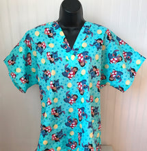 Load image into Gallery viewer, Lilo & Stitch Medical Scrub Top Pineapple Unisex Style for Men & Women