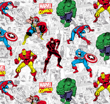 Load image into Gallery viewer, Super Heroes Comics Characters Fabric Nurse Medical Scrub Top Unisex Style Shirt for Men & Women