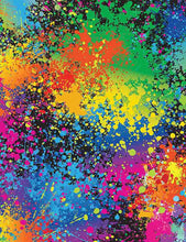 Load image into Gallery viewer, Neon Splatter Art Nurse Medical Scrub Top Unisex Style for Men & Women