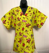 Load image into Gallery viewer, Nintendo Video Game Medical Scrub Top Donkey Kong Unisex Style for Men & Women