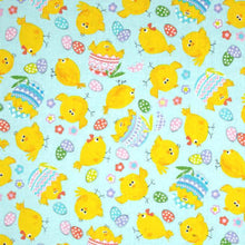 Load image into Gallery viewer, Happy Easter Chicks & Eggs Green Medical Scrub Top Unisex Style for Men & Women