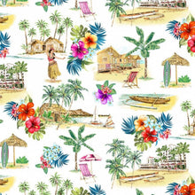 Load image into Gallery viewer, Tropical Hawaiian Life Medical Scrub Top Unisex Style for Men & Women