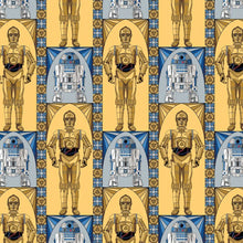 Load image into Gallery viewer, R2D2 C3PO Star Wars Classic Stained Glass R2D2 C3PO Scrub Top Unisex Style Shirt for Men and Women Medical Professionals Nurse CNA