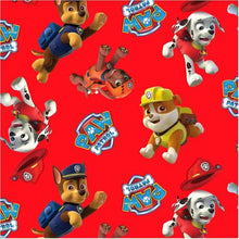 Load image into Gallery viewer, PAW Patrol Rescue Characters Cartoon Red Fabric Nurse Medical Scrub Top Unisex Style for Men & Women