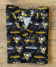 Load image into Gallery viewer, Hockey Pittsburg Penguins Medical Scrub Top Unisex Relaxed Style Men's Scrub Top & Women's Scrub Top