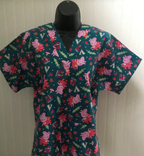 Load image into Gallery viewer, Peppa the Pig Medical Scrub Top Happy Place Unisex Style for Men & Women