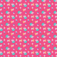 Load image into Gallery viewer, Peppa the Pig Cartoon One Big Family Pink Fabric Nurse Medical Scrub Top Unisex Style for Men & Women