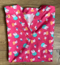 Load image into Gallery viewer, Peppa the Pig Medical Scrub Top One Big Family Unisex Style for Men & Women