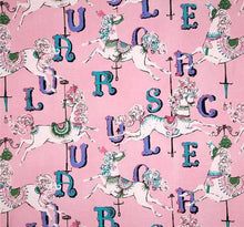 Load image into Gallery viewer, Carousel Merry Go Round Horses Medical Scrub Top Unisex Style for Men & Women