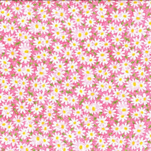 Load image into Gallery viewer, Floral Medical Scrub Top Pink Daisies Packed Flowers Unisex Style for Men & Women