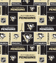 Load image into Gallery viewer, NHL Pittsburg Penguins Block Ice Hockey Team Nurse Medical Scrub Top Unisex Style for Men & Women