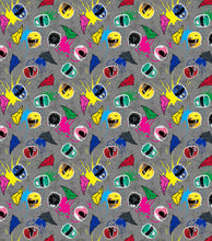Load image into Gallery viewer, Go Go Power Rangers Characters Gray Fabric Medical Stethoscope cover for Medical Professionals