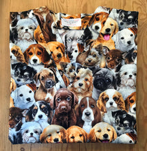Load image into Gallery viewer, Puppies Packed Medical Scrub Top Veterinary Tech Nurse Unisex Style for Men & Women