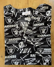 Load image into Gallery viewer, Football Raiders Medical Scrub Top Unisex Relaxed Fit Men's Scrub Top Women's Scrub Top