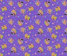 Load image into Gallery viewer, Tangled Rapunzel Purple Fabric Unisex Medical Surgical Scrub Caps Men & Women Tie Back and Bouffant Hat Styles