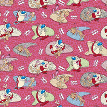 Load image into Gallery viewer, The Ren & Stimpy Cartoon Show Fabric Unisex Medical Surgical Scrub Caps Men & Women Tie Back and Bouffant Hat Styles