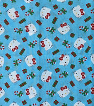 Load image into Gallery viewer, Merry Christmas Kitty Cat Presents Medical Scrub Top Unisex Style for Men & Women