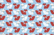 Load image into Gallery viewer, Medical Scrub Top Foxes White Rust Unisex Relaxed Fit Style for Men & Women