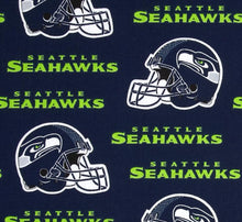 Load image into Gallery viewer, SEATTLE SEAHAWKS FOOTBALL Unisex Medical Surgical Scrub Caps Men & Women Tie Back and Bouffant Hat Styles