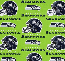 Load image into Gallery viewer, SEATTLE SEAHAWKS PENNANTS FOOTBALL Unisex Medical Surgical Scrub Caps Men & Women Tie Back and Bouffant Hat Styles