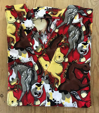 Load image into Gallery viewer, Horses Medical Scrub Top Silly Horses Unisex Style for Men & Women