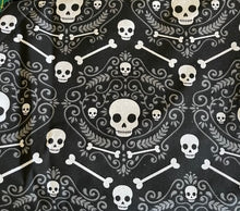 Load image into Gallery viewer, Skeleton Skull Bones Nurse Medical Scrub Top Unisex Style for Men & Women