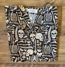 Load image into Gallery viewer, Skeleton Human Anatomy Medical Scrub Top Boney Yard Unisex Style for Men & Women