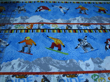 Load image into Gallery viewer, Snowboarders 2 tone fabric Medical Scrub Top Unisex Style for Men & Women