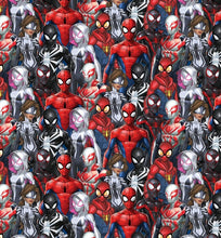 Load image into Gallery viewer, Super Hero Amazing Spider-Man & Friends Fabric Unisex Medical Surgical Scrub Caps Men & Women Tie Back and Bouffant Hat Styles
