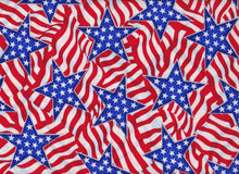 Load image into Gallery viewer, Patriotic American USA Stars & Stripes Red White Blue Fabric Unisex Medical Surgical Scrub Caps Men & Women Tie Back and Bouffant Hat Styles