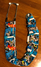 Load image into Gallery viewer, Super Hero BATMAN THWACK Fabric Stethoscope sock cover for Medical Professionals
