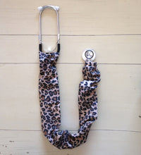 Load image into Gallery viewer, Cheetah Cat Brown & Black Medical Stethoscope Cover Accessory for Medical Professionals