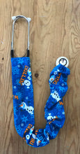 Load image into Gallery viewer, Frozen OLAF Winter I Love Warms Hugs Blue Fabric Stethoscope sock cover for Medical Professionals
