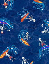 Load image into Gallery viewer, Surfing Skeletons Medical Scrub Top Unisex Style for Men & Women