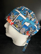 Load image into Gallery viewer, BATMAN THWACK Super Hero Unisex Medical Surgical Scrub Caps Men & Women Tie Back and Bouffant Hat Styles