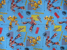 Load image into Gallery viewer, Transformers Auto bots Be A Hero Blue Fabric Unisex Medical Surgical Scrub Caps Men & Women Tie Back and Bouffant Hat Styles