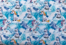 Load image into Gallery viewer, Unicorns Playing in the Clouds Medical Scrub Top Unisex Style Shirt for Men & Women