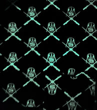 Load image into Gallery viewer, Glow in the Dark Black Fabric Medical Stethoscope sock cover for Medical Professionals