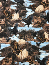 Load image into Gallery viewer, Beautiful Wild Eagles in Nature Fabric Unisex Medical Surgical Scrub Caps Men & Women Tie Back and Bouffant Hat Styles