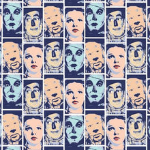 Load image into Gallery viewer, Wizard of Oz Characters Dorothy Tin Man Cowardly Lion Scarecrow Blocks Fabric Nurse Medical Scrub Top Unisex Style for Men & Women