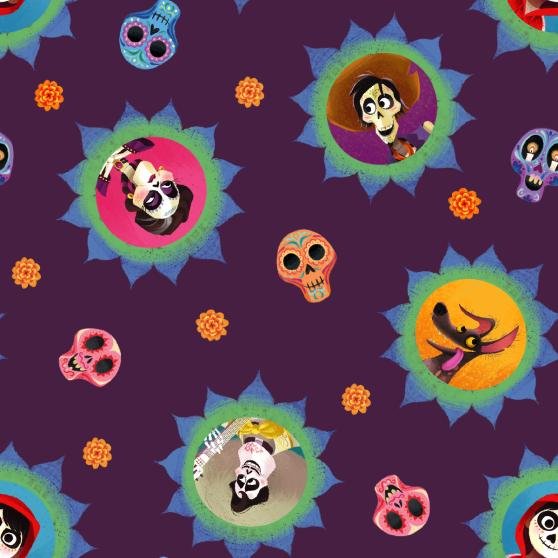 COCO INSPIRED DAY OF THE DEAD Medical Scrub Top Unisex Style for Men & Women