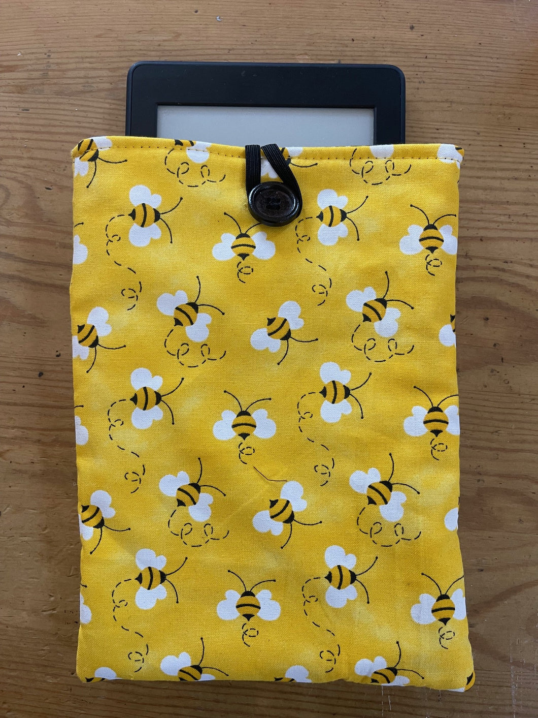 BEES YELLOW FABRIC KINDLE SLEEVE SOFT & PADDED 6