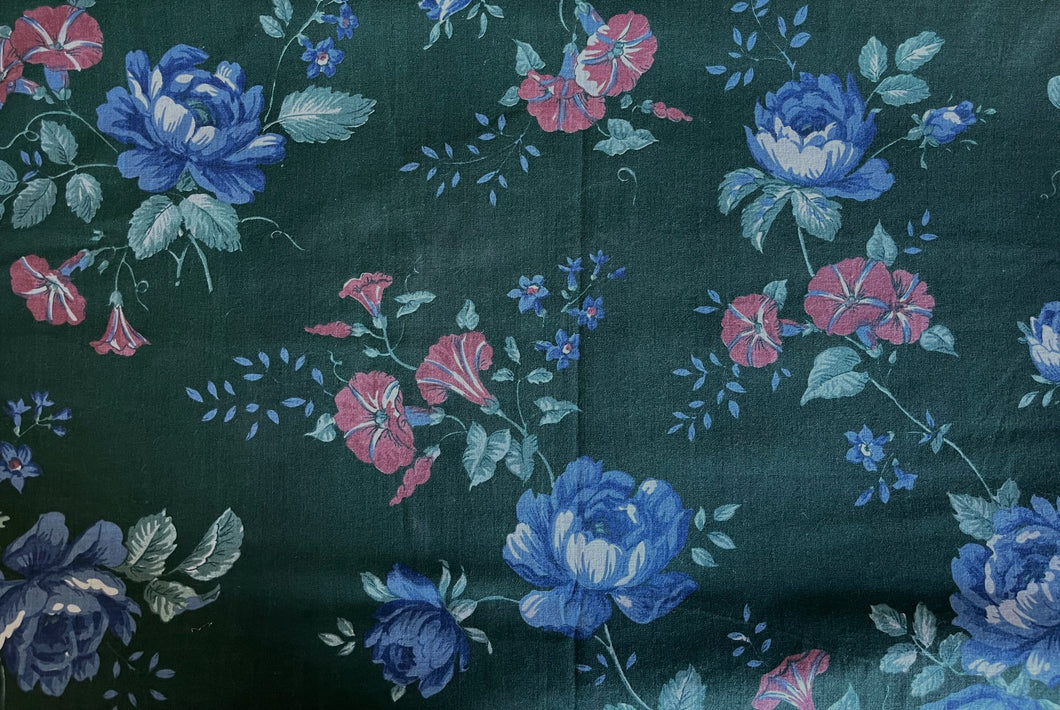 Vintage Floral Green Blue Pink Variety Flowers Medical Scrub Top Unisex Style for Men & Women 1 AVAILABLE