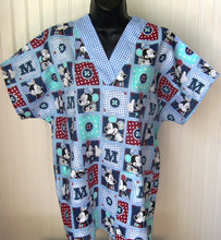 Load image into Gallery viewer, Size Medium DISNEY MICKEY MOUSE BLUE GINGHAM Inspired Unisex Style Shirt for Men &amp; Women *IN STOCK *READY TO SHIP
